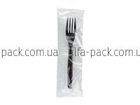 Set №158: plastic fork black thick