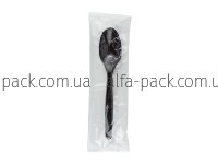 Set №162: plastic spoon black thick