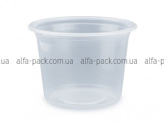 Soup container smooth transparent 500 ml