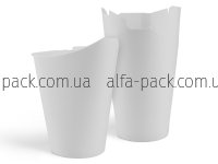Paper cup white 340 ml with a spout