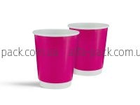 Paper cup white double-layer "Pink" 180 ml