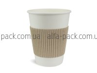 Thermalbelt with fastener kraft F-wave for a paper cup