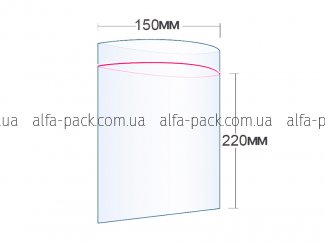 Пакет з замком zip-lock 150*220 мм