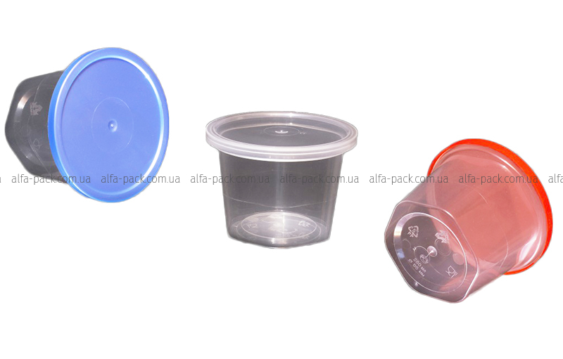 Альфа-Пак | Пластиковый прозрачный контейнер с крышкой 12У280 (Перинт .