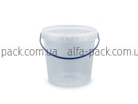 Відро кругле 1 л прозоре