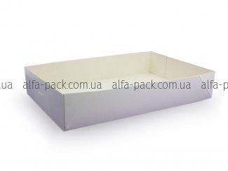 Коробка паперова біла 265*175*50 мм