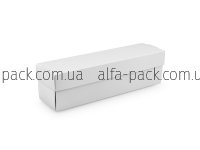 Коробка паперова біла прямокутна 210*55*60 мм