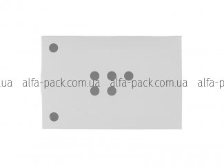 Paper box white with holes and perforation 150*100*65 mm