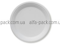 Paper plate white round BIO 260 mm