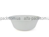 Paper plate white round deep BIO 500 ml