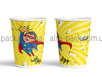 COLORED PAPER CUP 270 ML EVENT "Superhero"