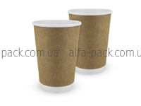 WHITE KRAFT CUP TWO-LAYER 340 ML