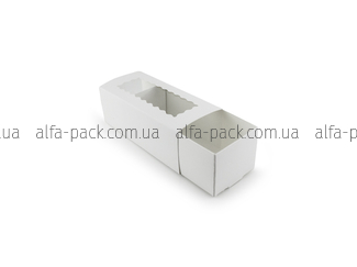 Коробка для макарун біла Mini