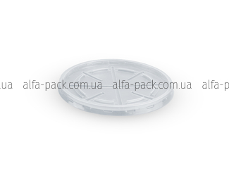 Flat plastic lid for soup container 330/450 ml.