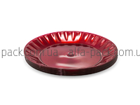 Тарілка 160 мм десертна склоподібна, червона
