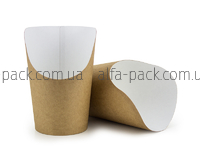  CUP FOR SNACKS 400 ML white-brown