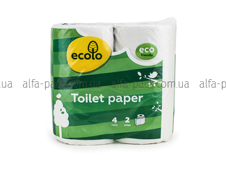 Туалетная бумага двуслойная Ecolo