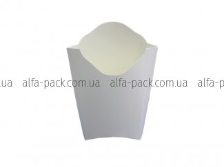 Упаковка для картоплі фрі Midi біла