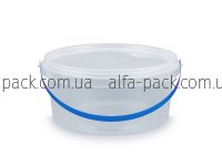 Відро кругле 500 мл прозоре